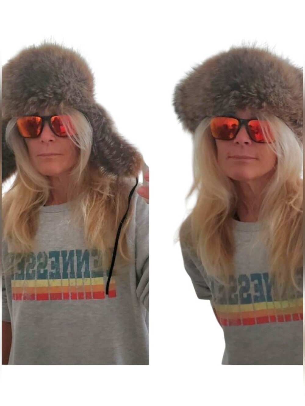Raccoon Fur & Suede Quilted Trapper Hat